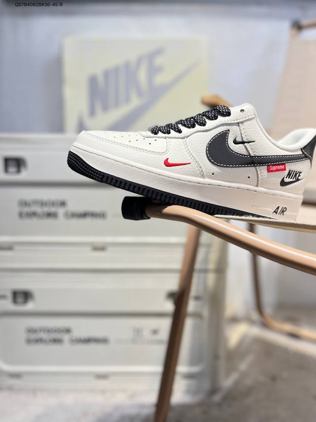 Nk Air Force 1'07 Low 空军一号低帮休闲板鞋 #定制皮料 原楦原纸板 纯正空军版型 高清洁度 内置全掌气垫Hh7518 Qs7840828#