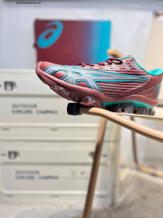 Asics Gel-Quantum Levltrack亚瑟士 platinum低帮专业有氧超轻便运动跑步鞋 全新原装数据开发 符合人体工程学 一体式双层编制鞋面