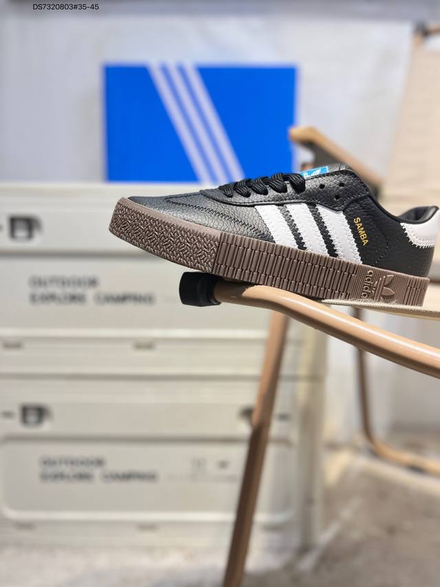 Adidas Originals Sambarose Rose 包裹性防滑防水耐磨低帮 板鞋B28156 Ds7320803#35-45