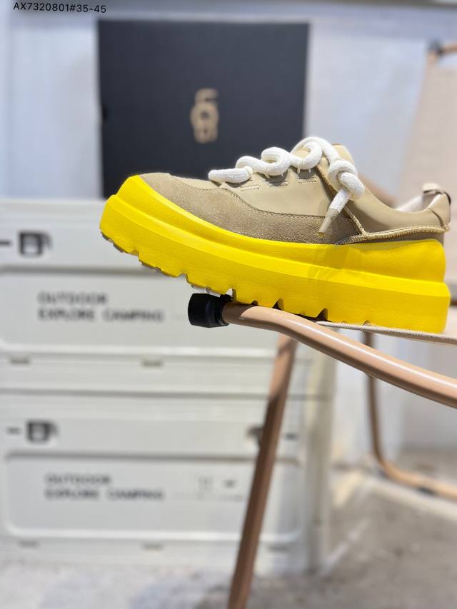 Ugg 百搭单品 秋冬新品,机能撞色王一博代言热门大爆款！ 包头套脚进口皮面 代购专供品质 高弹Modern中底 外置防滑大底 套脚抽绳设计 穿脱十分方便 采用