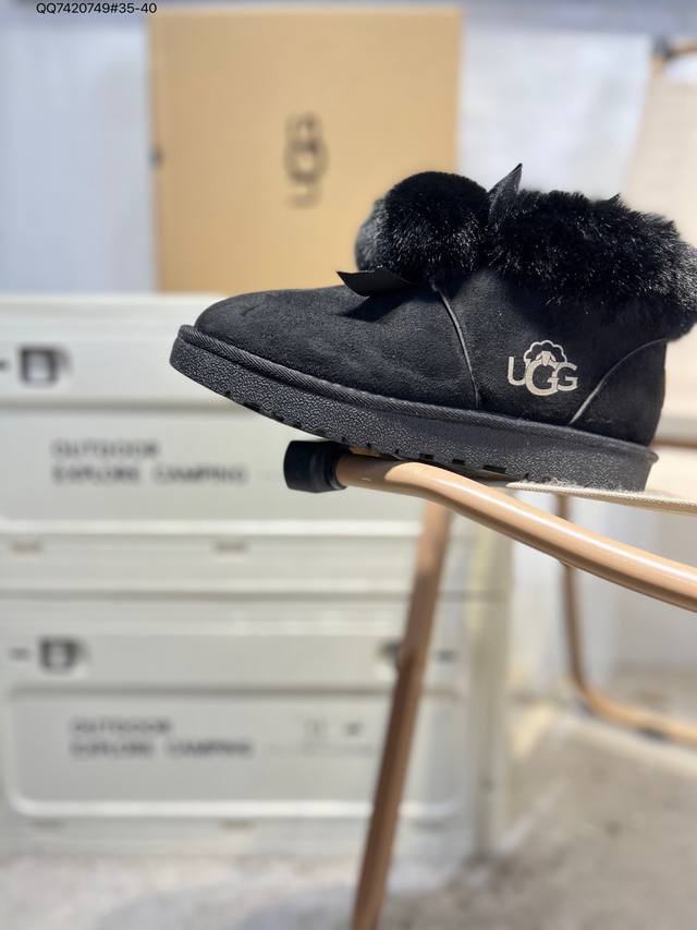Ugg 雪地靴 防水麂绒皮革鞋面 美国轻奢品牌Ugg W Neuel尼瓦尔系列秋冬新款防污系列休闲保暖20251106 Qq7420749#35-40