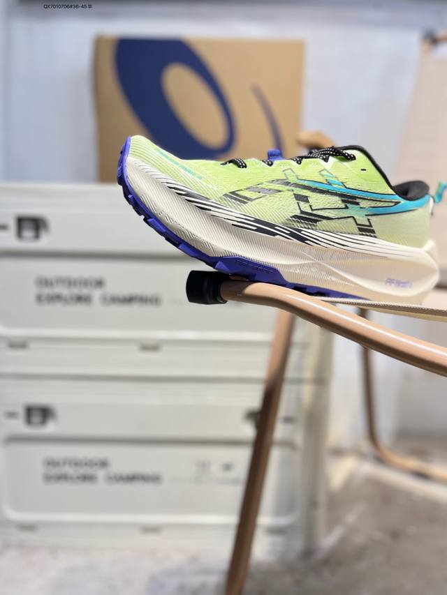 Asics Trabuco Max 4亚瑟士 platinum低帮专业有氧超轻便运动跑步鞋 全新原装数据开发 符合人体工程学 一体式双层编制鞋面 高弹性面料10