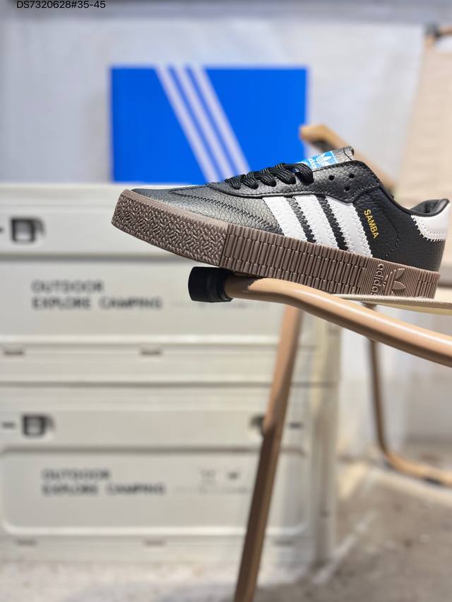 Adidas Originals Sambarose Rose 包裹性防滑防水耐磨低帮 板鞋 货号:B28156 Ds7320628#35-45