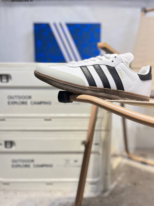 Bathing Ape X Adidas Originals Samba 桑巴舞系列阿迪达斯 三叶草 绅士德训足球风百搭低帮休闲运动板鞋 货号:Jr9245 Q