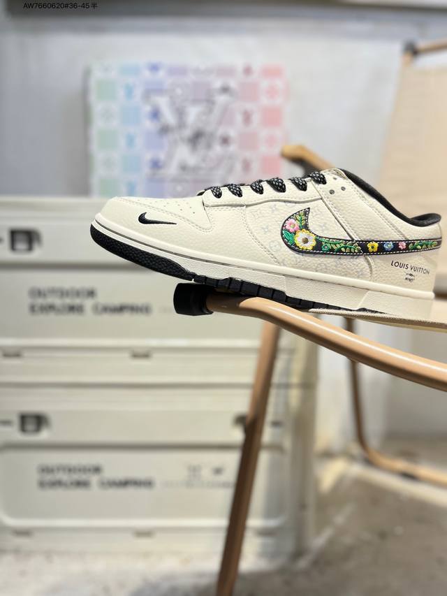 Lv X Nike Sb Dunk Low 大厂出品 极力推荐 新配色 原装头层材料 独家版型蒸餾加工 帶來的是更好的视觉和脚感体验 大厂纯原品质出货 清洁度