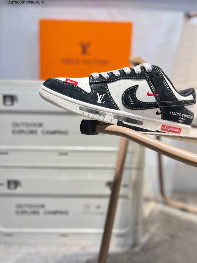 Lv X Nike Sb Dunk Low 大厂出品 极力推荐 新配色 原装头层材料 独家版型蒸餾加工 帶來的是更好的视觉和脚感体验 大厂纯原品质出货 清洁度