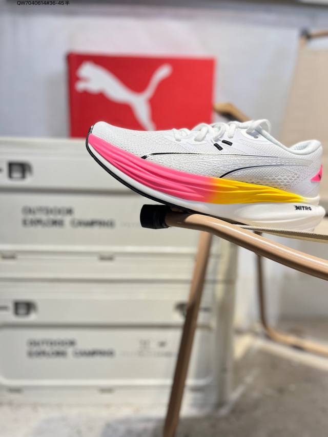 彪马 puma Deviate Nitro3男女士2025年新款跑步鞋减震舒适缓冲回弹简约软底运动鞋注氮泡沫橡胶鞋垫耐磨防滑百搭老爹鞋 Deviate Nitr