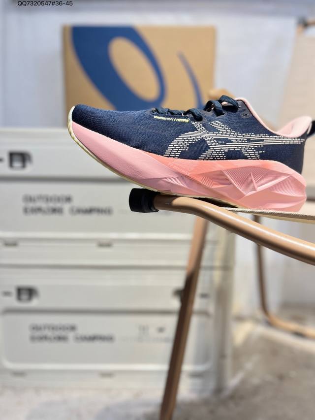 Asics Novablast 5亚瑟士 platinum低帮专业有氧超轻便运动跑步鞋 全新原装数据开发 符合人体工程学 一体式双层编制鞋面 高弹性面料1012