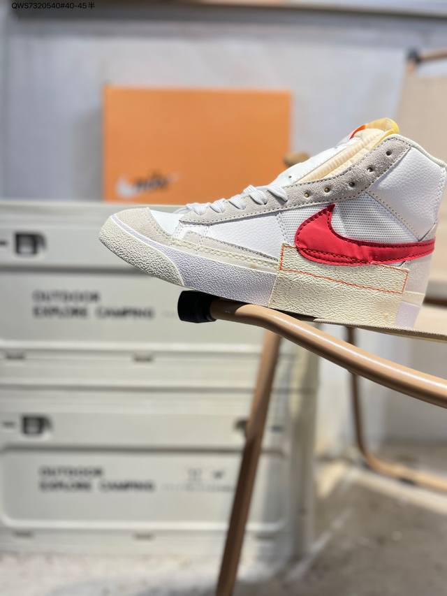 耐克Nike Wmns Blazer Low Lx 开拓者低帮厚底百搭休闲运动板鞋Dq7673 Qws7320540#40-45半