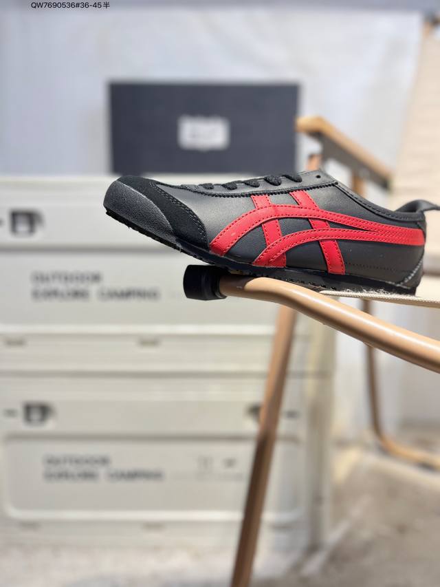Onitsuka Tiger Mexico 66 鬼冢虎 墨西哥升级版系列低帮复古经典虎爪百搭休闲皮革慢跑鞋1183C102 Qw7690536#36-45半