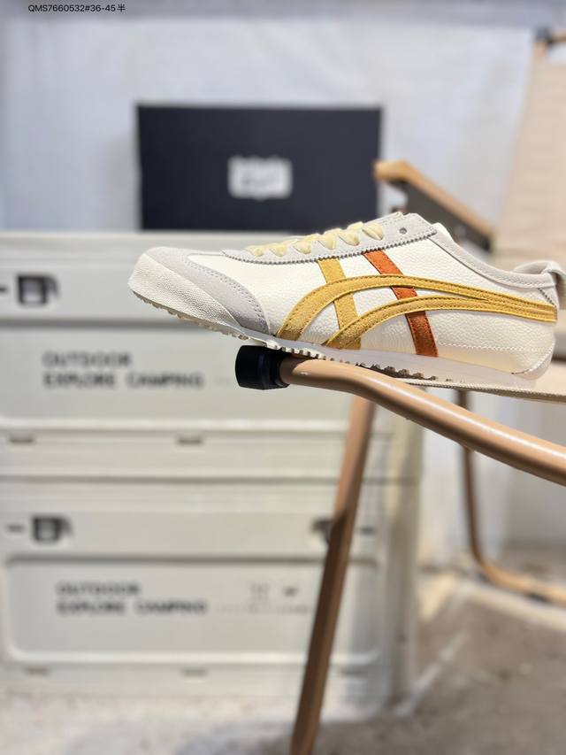 Onitsuka Tiger Mexico 66 鬼冢虎 墨西哥升级版系列低帮复古经典虎爪百搭休闲皮革慢跑鞋1183C519 Qms7660532#36-45半