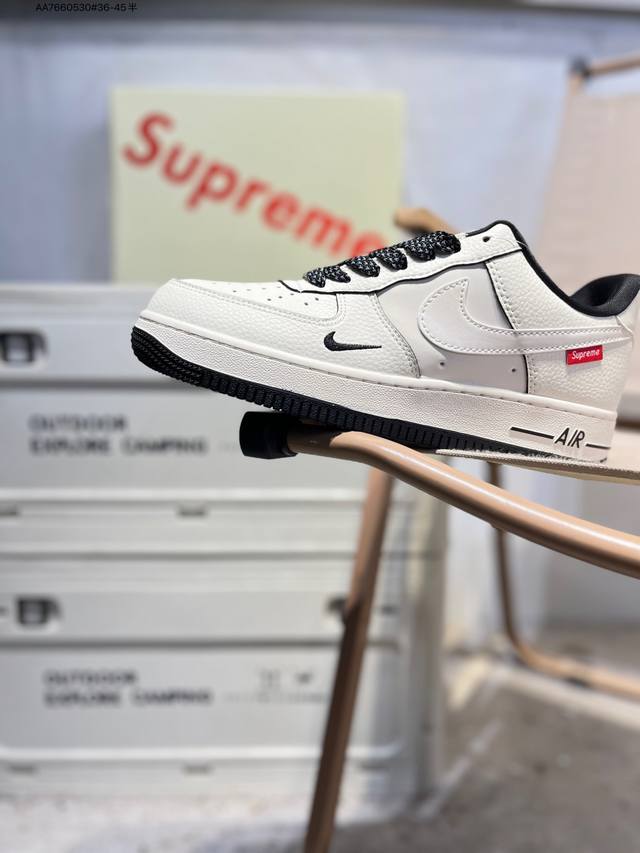 Nk Air Force 1'07 Low 空军一号低帮休闲板鞋 #定制皮料 原楦原纸板 纯正空军版型 高清洁度 内置全掌气垫Xx3168 Aa7660530#