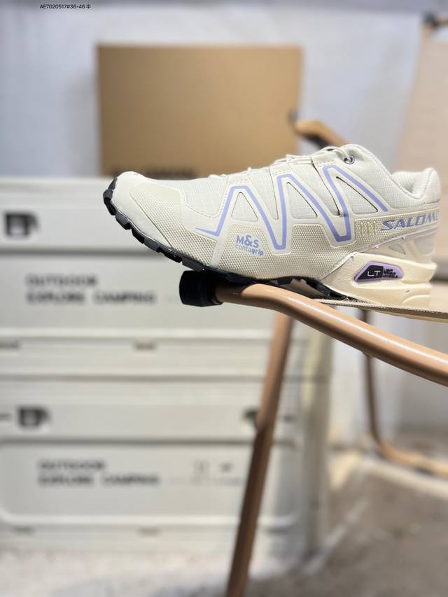 顶级纯原 Salomon萨洛蒙 Speedcross 3户外舒适百搭 网布织物减震防滑耐磨透气 低帮跑步鞋 采用了萨洛蒙独有的技术，不仅保证了鞋子的耐磨性，还让