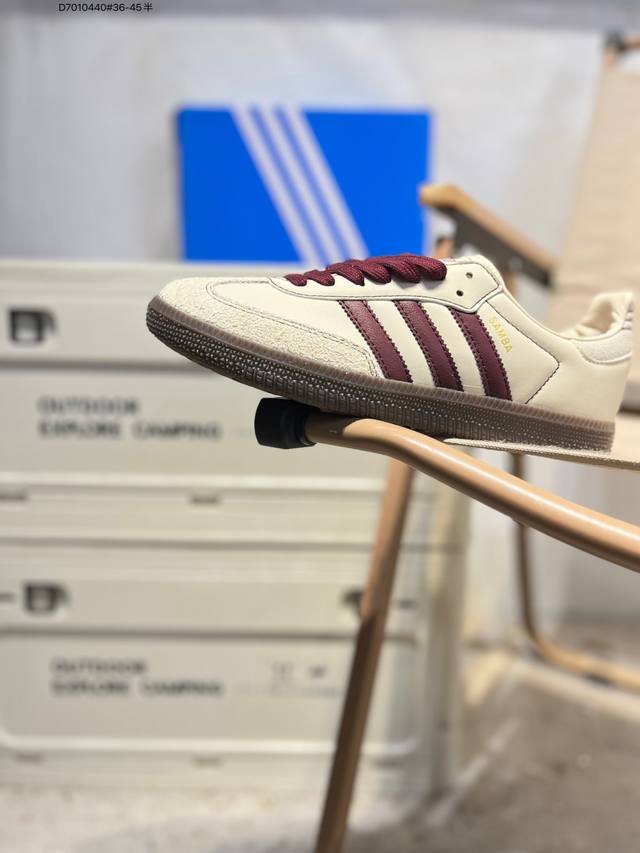 阿迪达斯三叶草Adidas Originals Samba Vegan Og”Spd“桑巴舞系列绅士德训足球风百搭低帮休闲运动板鞋Ig1987 D7010440