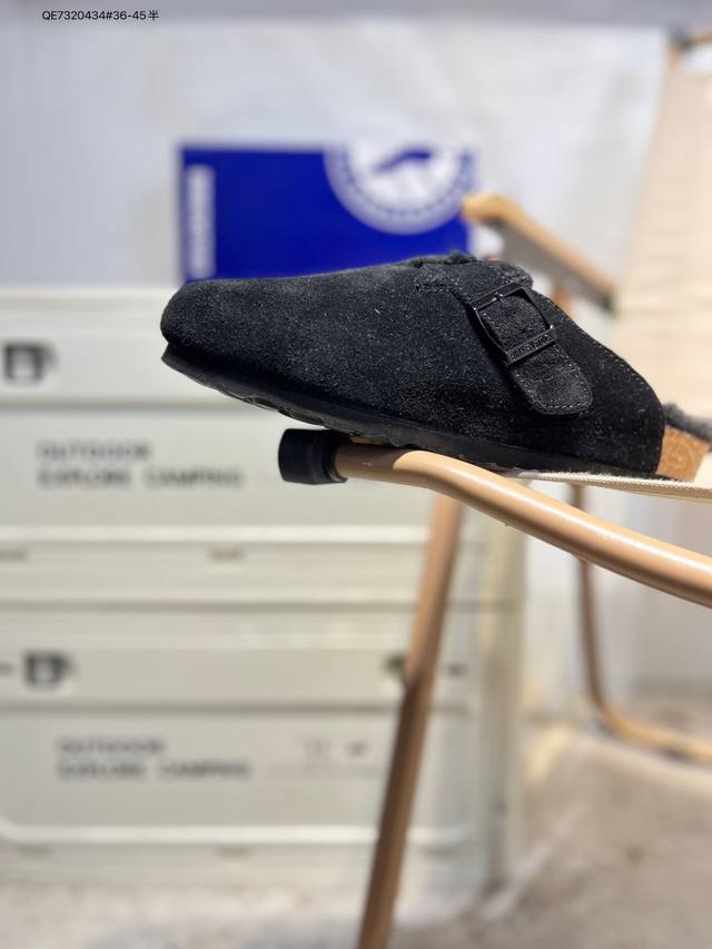 加毛款 #升级原楦开发版型#采用头层磨砂小牛皮里衬鞋面材质#中底鞋床搭载波状外形缓震软木橡胶#外置Eva轻量片装外底舒适又时髦,潮人都在穿德国百年知名鞋履品牌