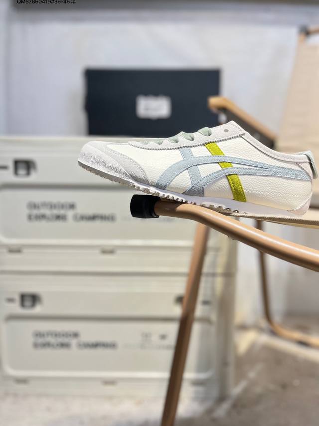 Onitsuka Tiger Mexico 66 鬼冢虎 墨西哥升级版系列低帮复古经典虎爪百搭休闲皮革慢跑鞋1183C519 Qms7660419#36-45半