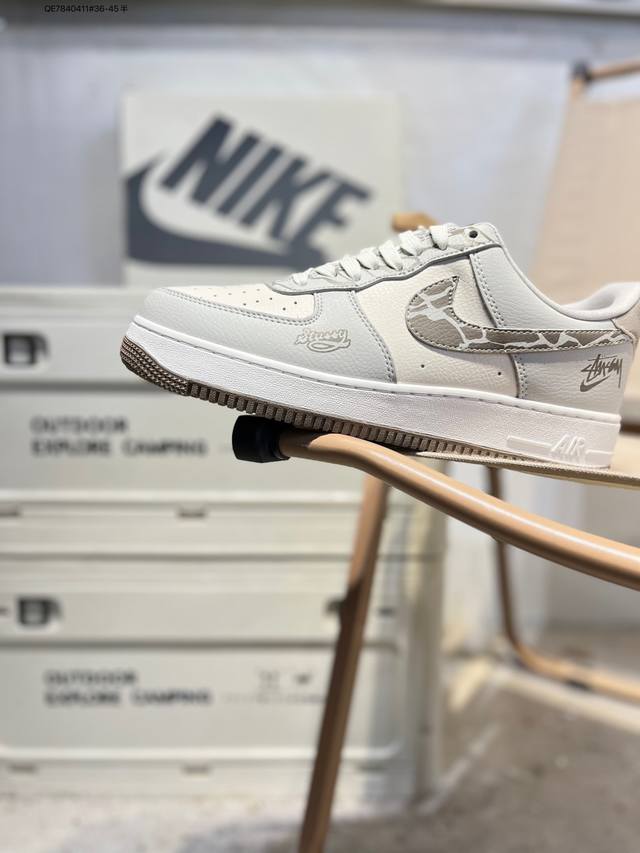 Nk Air Force 1'07 Low 空军一号低帮休闲板鞋 #定制皮料 原楦原纸板 纯正空军版型 高清洁度 内置全掌气垫Xj9168 Qe7840411#
