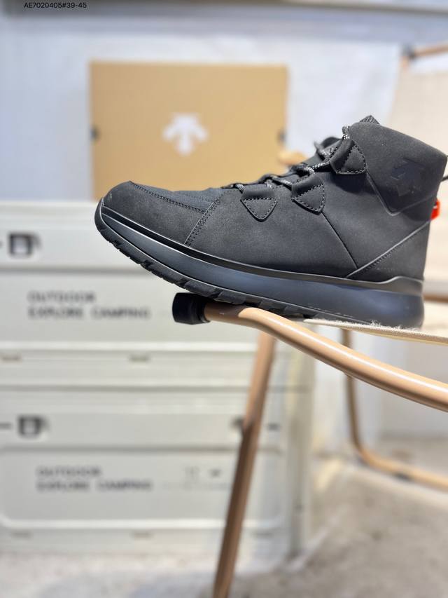 Descente迪桑特轻盈缓震皮鞋 覆盖防水男子中帮越野跑鞋 广东纯原大厂出品 纯原版本 官方同步 正确细节 正确字体 正确米其林大底 区别市场错版 官方货号: