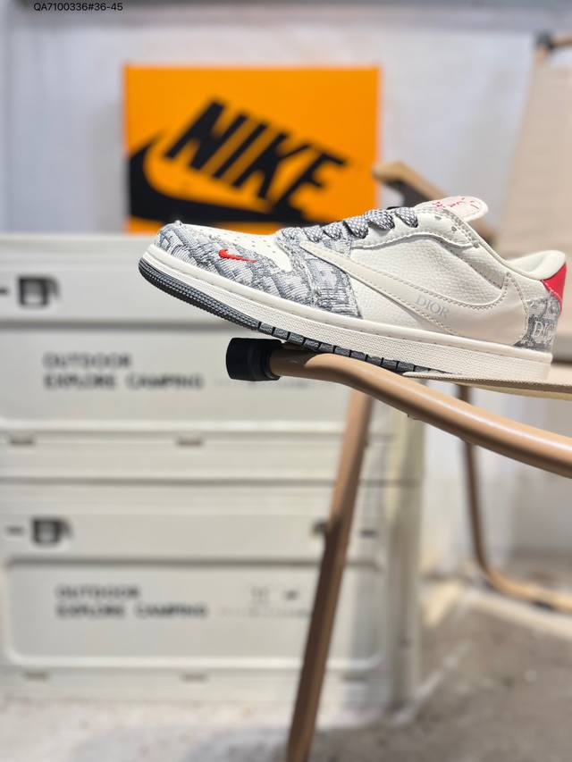 Lv X 乔丹Air Jordan 1 Low Aj1低帮系列篮球鞋 官方同步配色 原装级产物 #拒绝公底 立体鞋型 细节完美 高清洁度Bb6588 Qa710