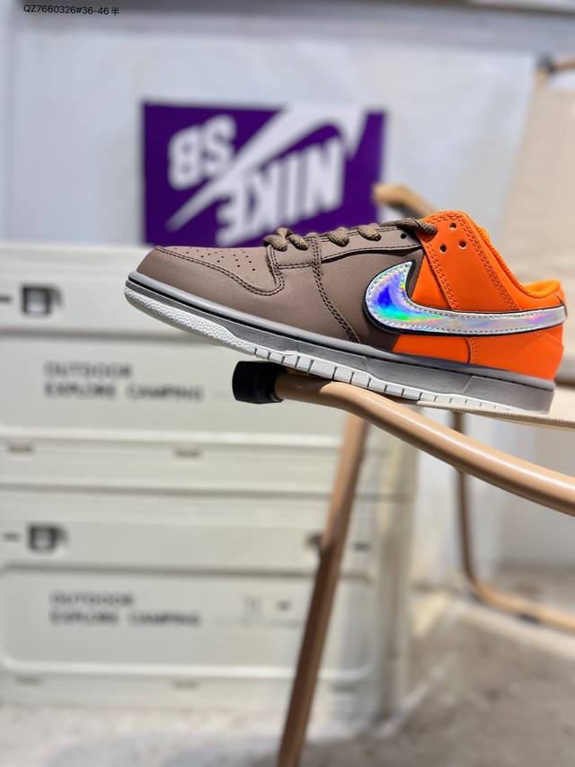 耐克Nike Dunk Low 板鞋Sb系列经典百搭休闲运动板鞋加厚鞋舌的填充，使舒适性大大提升，同时也更方便穿脱中底部分则加入了脚感柔软舒适Zoomair气垫