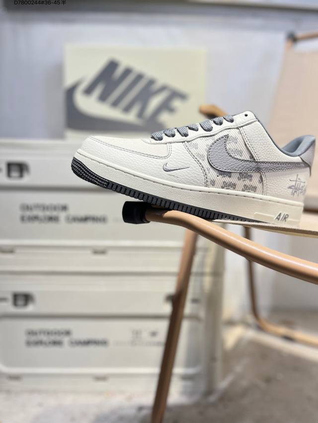 双十一福利特价Nk Air Force 1'07 Low 空军一号低帮休闲板鞋 #定制皮料 原楦原纸板 纯正空军版型 高清洁度 内置全掌气垫Bz6808 D78