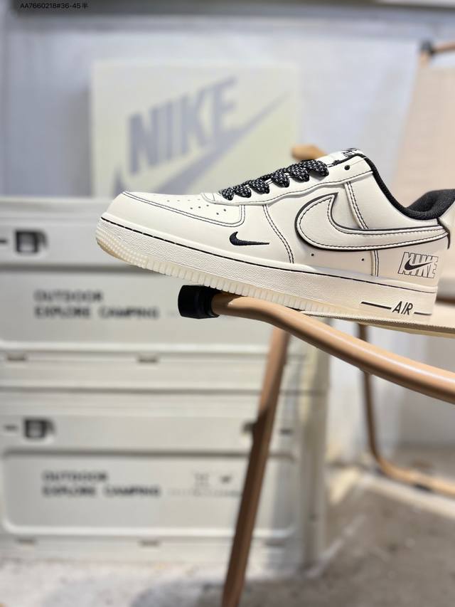Nk Air Force 1'07 Low 空军一号低帮休闲板鞋 #定制皮料 原楦原纸板 纯正空军版型 高清洁度 内置全掌气垫Sm6668 Aa7660218#
