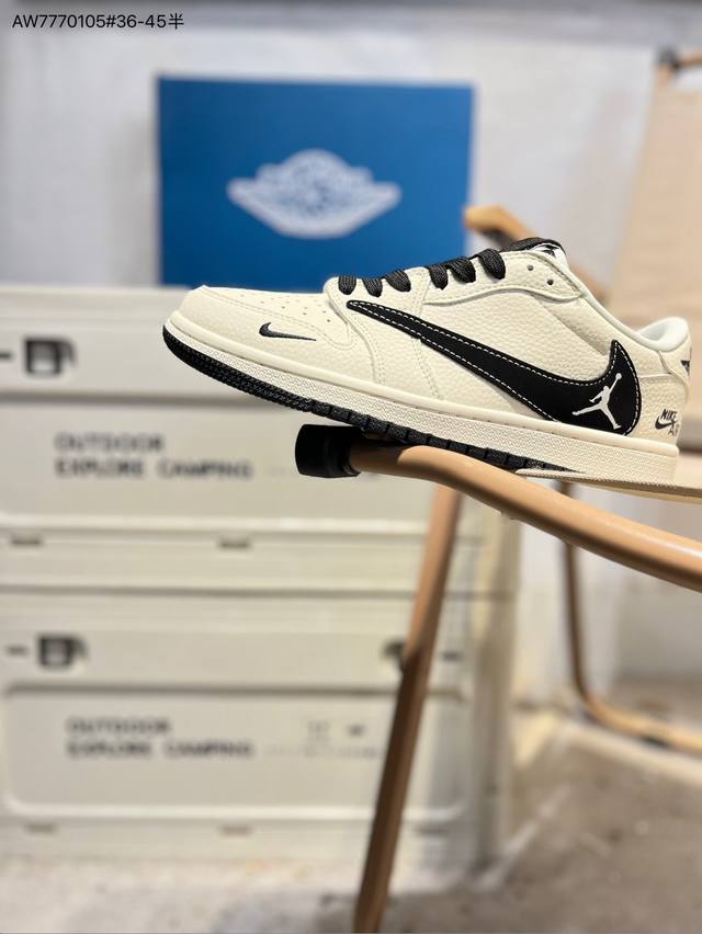 公司级头层皮乔丹Air Jordan 1 Low Aj1低帮系列篮球鞋 官方同步配色 原装级产物 #拒绝公底 立体鞋型 细节完美 高清洁度Dd7866 Aw77