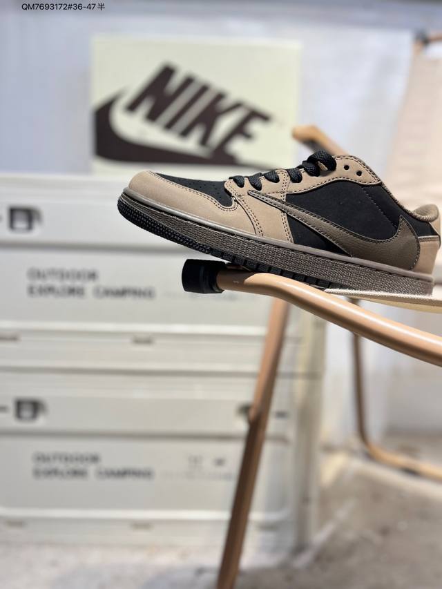 Air Jordan 1 Low Golf Sp Neutral Oliv Aj1乔丹一代高尔夫版系列低帮经典复古文化休闲运动鞋“Ts联名倒钩”Cq4277 Q