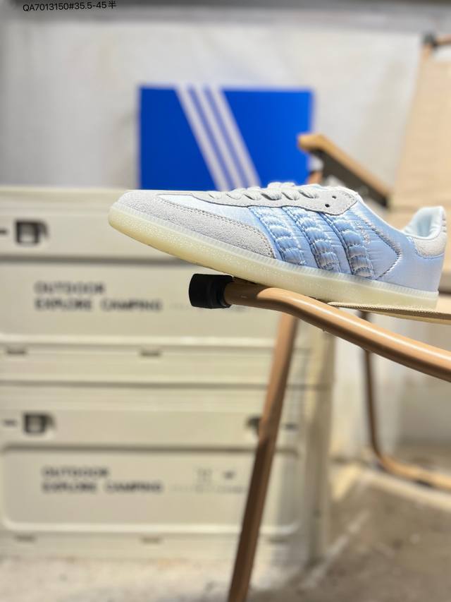 阿迪达斯三叶草Adidas Originals Samba Vegan Og”Spd“桑巴舞系列绅士德训足球风百搭低帮休闲运动板鞋Hq5 Qa7013150#3