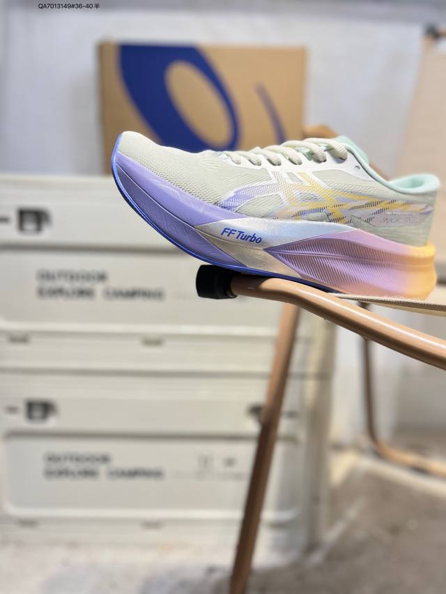 Asics Magic Speed 4亚瑟士 platinum低帮专业有氧超轻便运动跑步鞋 全新原装数据开发 符合人体工程学 一体式双层编制鞋面 高弹性面料10