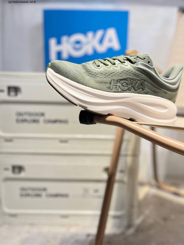 Hoka One One Bondi 9 复古舒适防滑耐磨 低帮 山地户外跑步鞋 货号:1162011 Qz7693140#36-45半