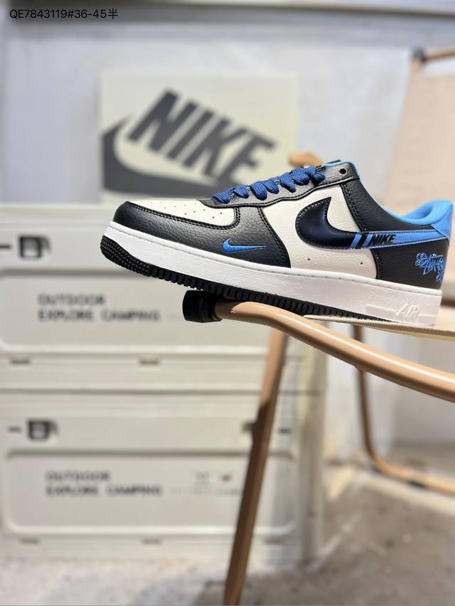 Nk Air Force 1'07 Low 空军一号低帮休闲板鞋 #定制皮料 原楦原纸板 纯正空军版型 高清洁度 内置全掌气垫Xj9168 Qe7843119#