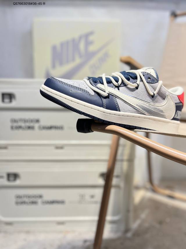 公司级头层皮乔丹Air Jordan 1 Low Aj1低帮系列篮球鞋 官方同步配色 原装级产物 #拒绝公底 立体鞋型 细节完美 高清洁度Xs3186 Qs76