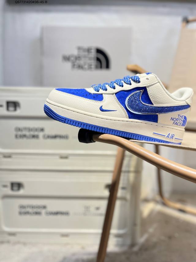 北面 X Nk Air Force 1'07 Low 空军一号低帮休闲板鞋 #定制皮料 原楦原纸板 纯正空军版型 高清洁度 内置全掌气垫Qy6818 Qs773