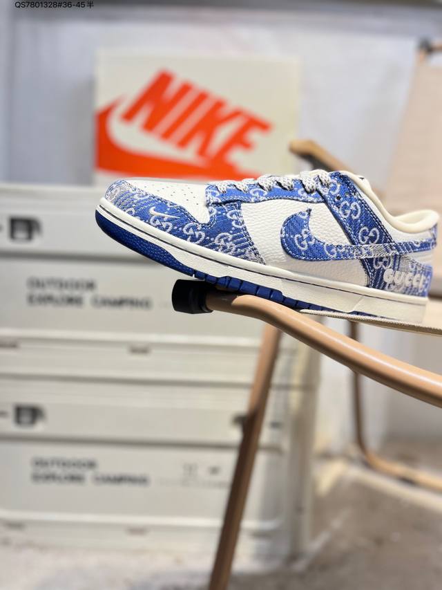 古驰 X Nike Sb Dunk Low 大厂出品 极力推荐 新配色 原装头层材料 独家版型蒸餾加工 帶來的是更好的视觉和脚感体验 大厂纯原品质出货 清洁度