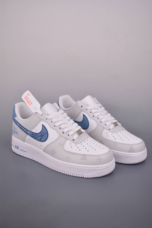 Air Force 1 Low 斯图西联名 原楦头原纸板 打造纯正空军版型 专注外贸渠道 全掌内置蜂窝气垫 原盒配件 原厂中底钢印、拉帮完美 官方货号: Zh0