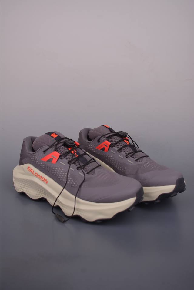 法国户外品牌-萨洛蒙 S Lab Ultra Glide 休闲厚底登山运动鞋 纯原版本 潮流越野机能户外休闲运动跑步鞋 采用透气网布与防护皮革组合鞋面材质 鞋底