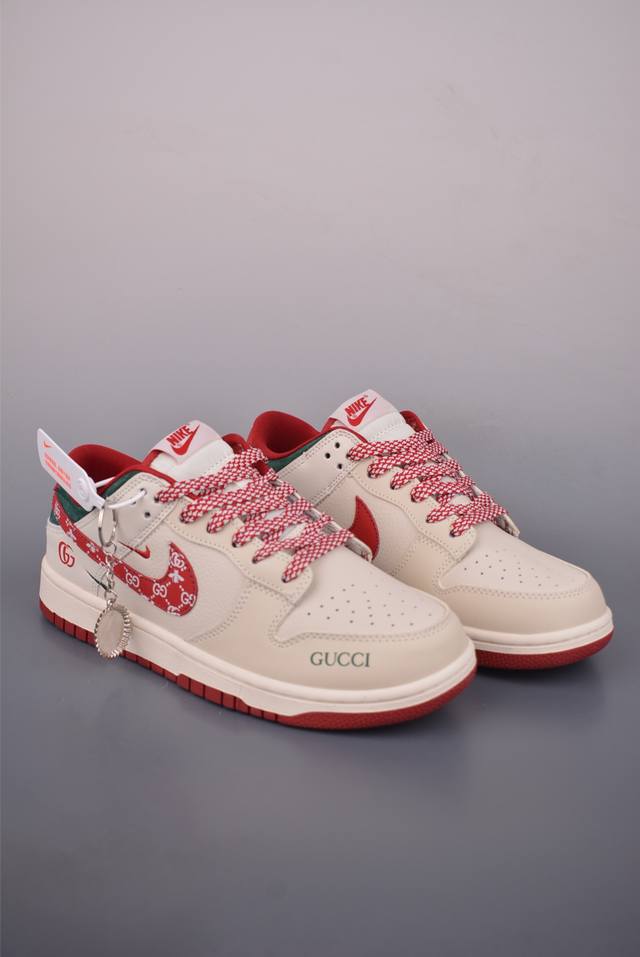 Nike Sb Dunk Low Gucci联名 纯原大厂出品 极力推荐 原装头层材料 独家版型蒸餾加工 帶來的是更好的视觉和脚感体验 大厂纯原品质出货 清洁度