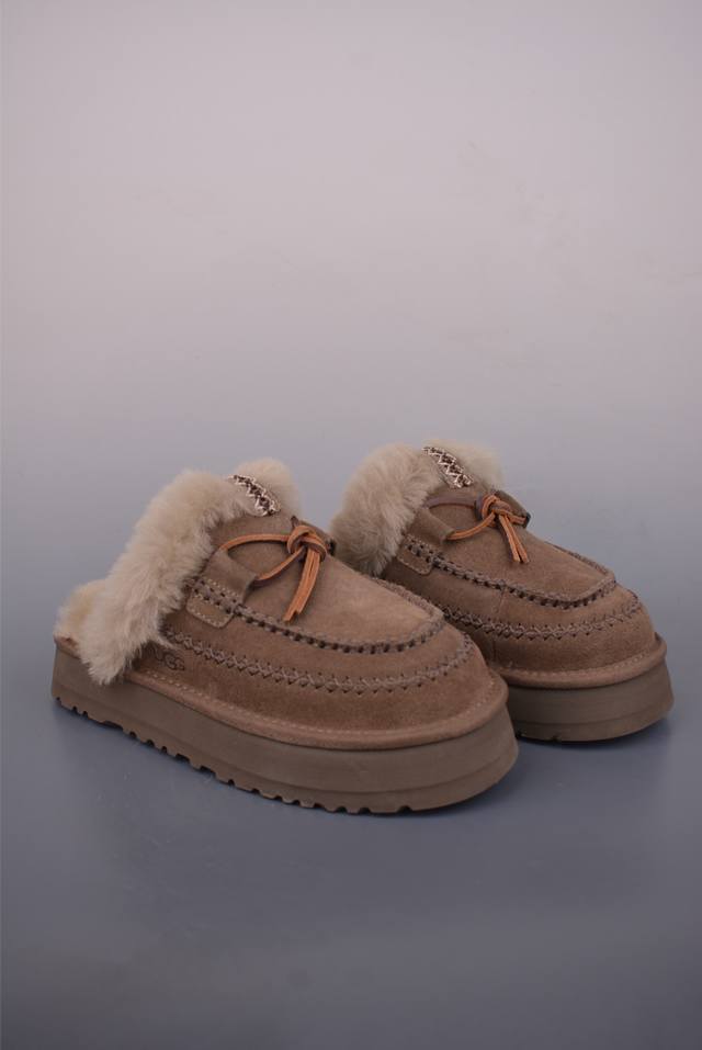W Disquette Alpine 东莞纯原Ugg 秋冬羊皮毛一体雪地靴 全鞋采用Zp同厂 隆丰A级澳洲进口羊皮毛一体 品牌代工厂p生产线 完全遵循Zp工艺流
