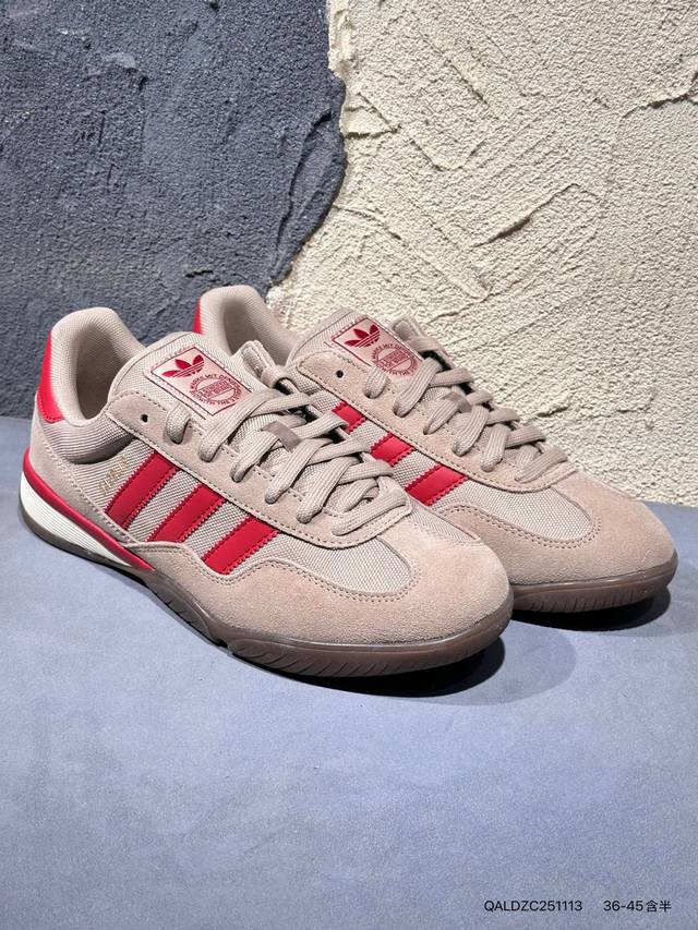 新品上市实拍 阿迪达斯 Ad Gazelle Indoor Trainers Lv路易威登联名---白灰蓝 原厂定制长毛翻毛皮组合环保纤维革鞋面材质 内置环保海