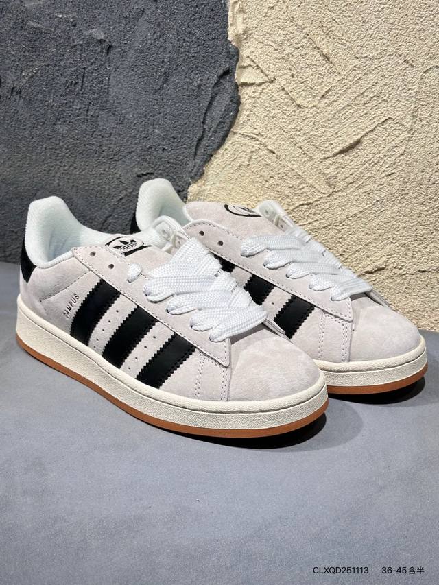 新品上市实拍 阿迪达斯Adidas Originals Campus 00S 学院系列 面包风经典复古低帮百搭休闲运动板鞋 货号：Gy0042 尺码：36 36