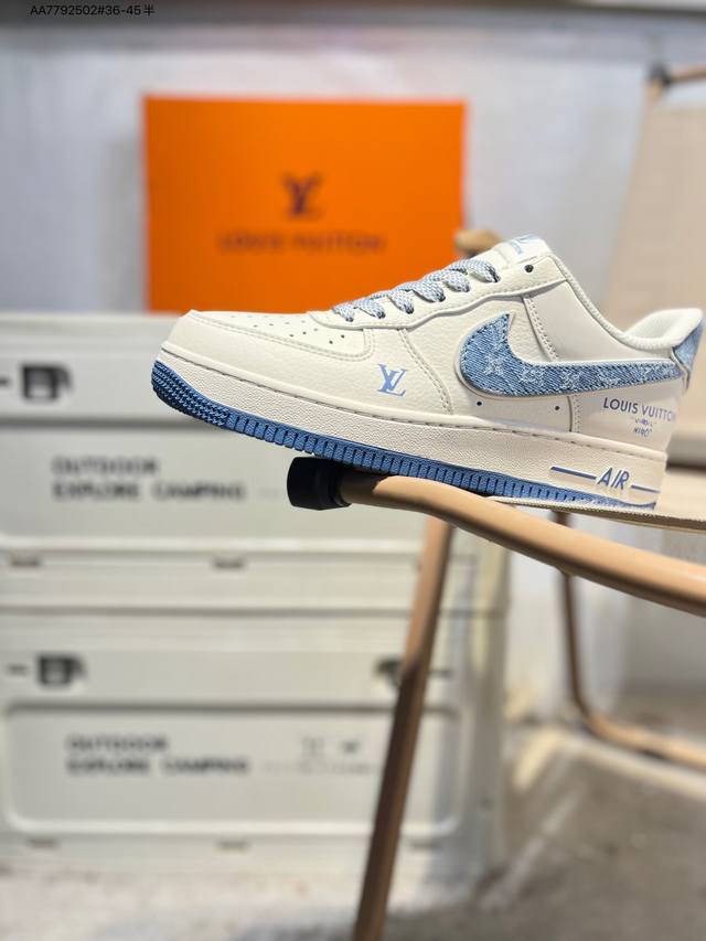 北面 X Nk Air Force 1'07 Low 空军一号低帮休闲板鞋 #定制皮料 原楦原纸板 纯正空军版型 高清洁度 内置全掌气垫Sm6668 Aa779