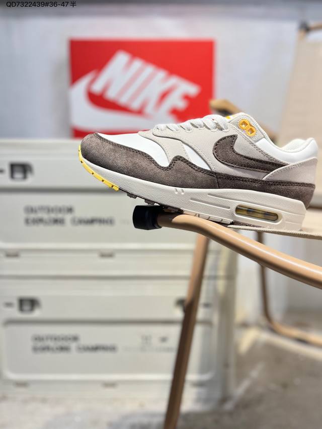 耐克 Max波浪 Airmax1Og 小气垫 初代复古气垫百搭休闲运动慢跑鞋Ib6390 Qd7322439#36-47半