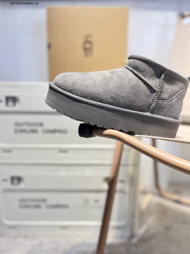 Ugg 雪地靴 防水麂绒皮革鞋面 美国轻奢品牌Ugg W Neuel尼瓦尔系列秋冬新款防污系列休闲保暖1135093 Qd7802438#35-40