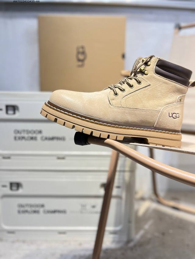 Ugg 雪地靴 防水麂绒皮革鞋面 美国轻奢品牌Ugg W Neuel尼瓦尔系列秋冬新款防污系列休闲保暖U5856M Aw7022432#35-44