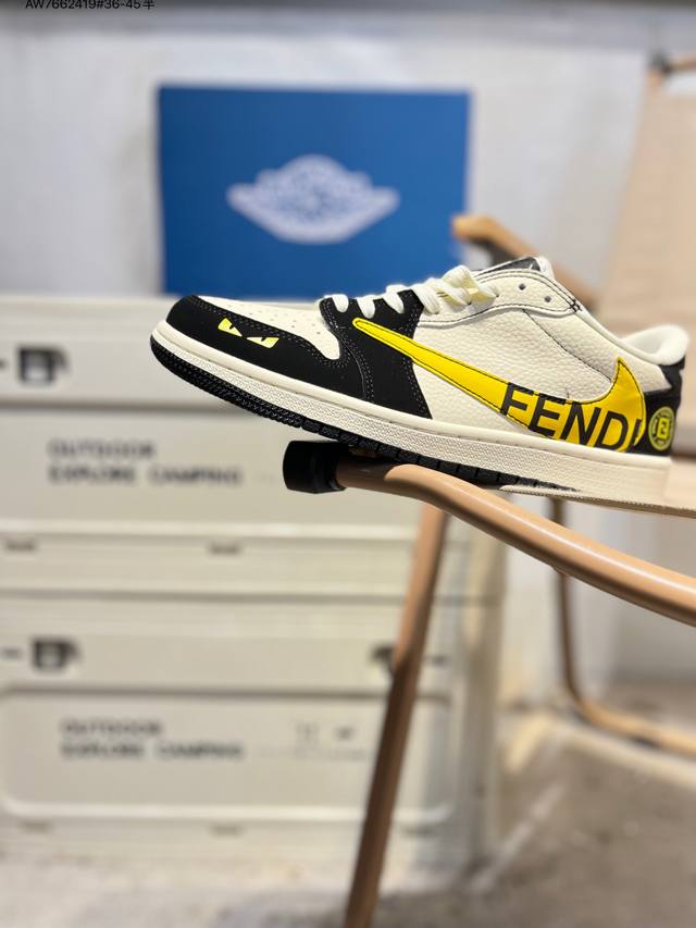 公司级头层皮乔丹Air Jordan 1 Low Aj1低帮系列篮球鞋 官方同步配色 原装级产物 #拒绝公底 立体鞋型 细节完美 高清洁度Dd7866 Aw76