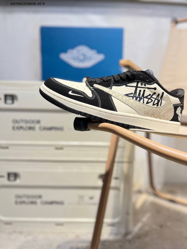 公司级头层皮乔丹Air Jordan 1 Low Aj1低帮系列篮球鞋 官方同步配色 原装级产物 #拒绝公底 立体鞋型 细节完美 高清洁度Dd7866 Aw76