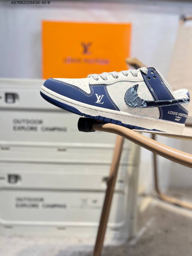 Lv X Nike Sb Dunk Low 大厂出品 极力推荐 新配色 原装头层材料 独家版型蒸餾加工 帶來的是更好的视觉和脚感体验 大厂纯原品质出货 清洁度