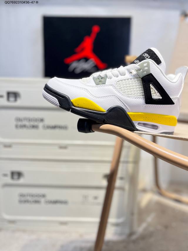 Air Jordan 4 Retro Black Military Blue 迈克尔 乔丹Aj4代中帮复古休闲运动文化篮球鞋Io2463 Qq7692310#3