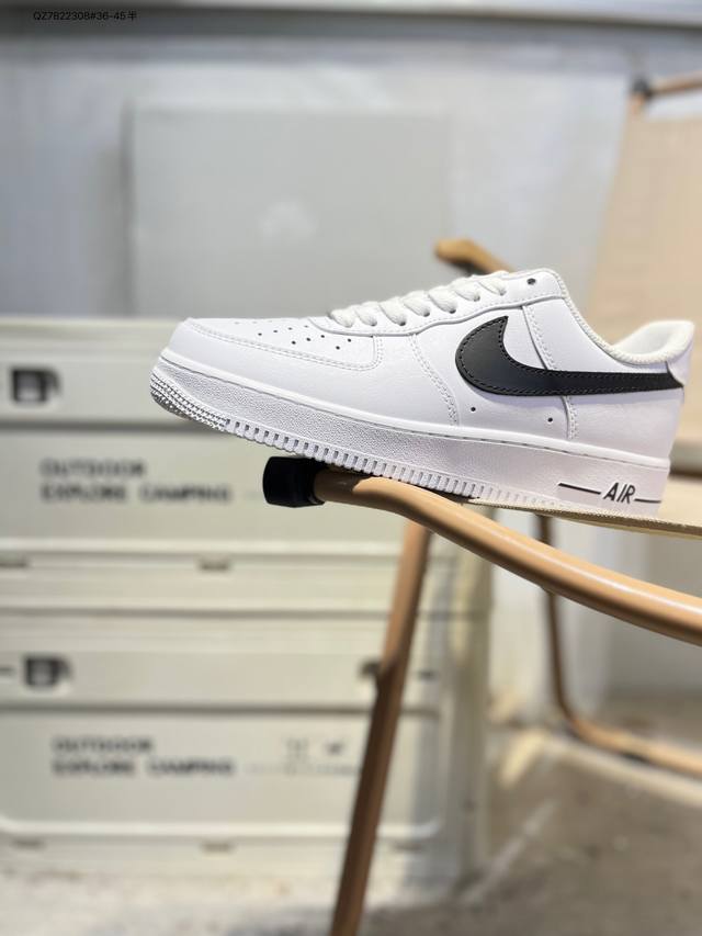 Nk Air Force 1'07 Low 空军一号低帮休闲板鞋 #定制皮料 原楦原纸板 纯正空军版型 高清洁度 内置全掌气垫Cj0952 Qz7822308#